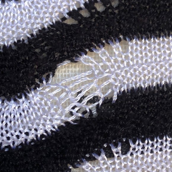 Loft Black & White Open Cardigan size Small - Picture 3 of 8